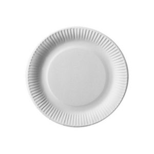 Assiettes, carton "pure" rond Ø 23 cm blanc extra fort