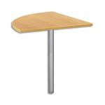 SIMMOB Angle de liaison 90° hêtre pour gamme pieds métal 80 x 2,5 x 80 cm