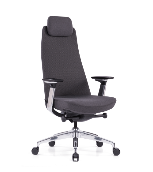 Fauteuil président synchrone blocable 5 positions Têtière réglable en hauteur Dossier filet
