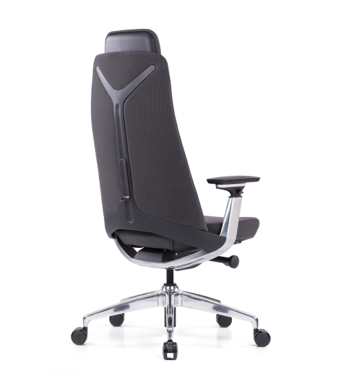 Fauteuil président synchrone blocable 5 positions Têtière réglable en hauteur Dossier filet