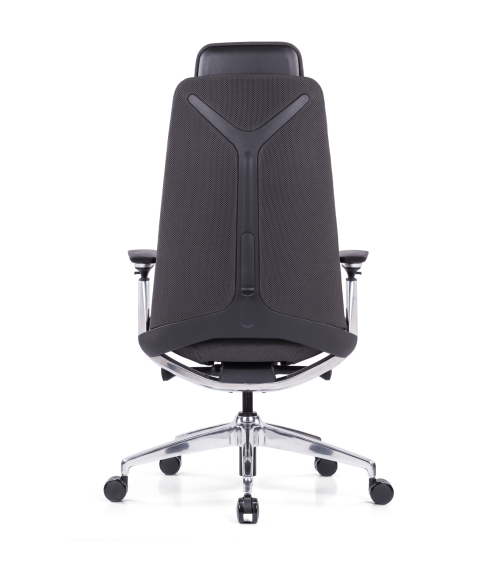 Fauteuil président synchrone blocable 5 positions Têtière réglable en hauteur Dossier filet