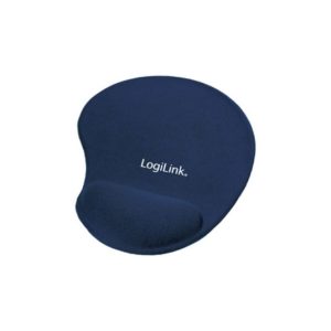LogiLink Repose-poignet à gel avec tapis de souris, bleu