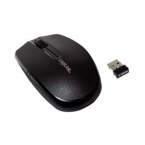LogiLink Mini souris optique pour notebook, sans fil, noir