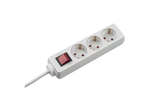 BACHMANN multiprise "SELLY", 3 prises, blanc