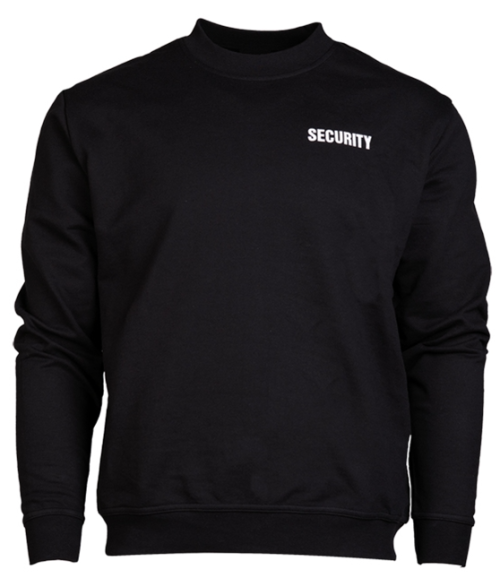SWEAT-SHIRT SEC NOIR AVEC IMPRIMÉ
