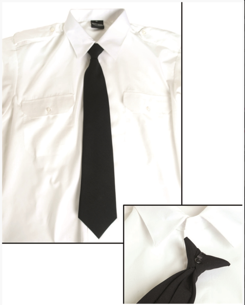 SEC SERVICE CRAVATE NOIRE AVEC CLIP