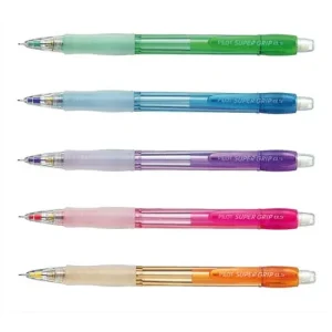 PILOT Porte-mines SUPERGRIP 0,5mm corps plastique avec grip caoutchouc coloris néon assortis
