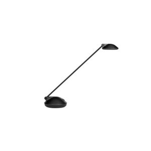 UNILUX Lampe à Led Jokerled Noir Interrupteur 3 positions sur socle - Tête D11, Bras L53 et Socle D15 cm