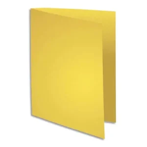 EXACOMPTA Paquet de 100 sous chemises FLASH 80 gr coloris Jaune canari, 100% recyclé