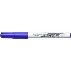 BIC Velleda 1741 Feutres pour Tableau Blanc Effaçables à Sec, Pointe Conique Moyenne - Bleu