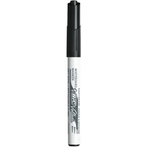 BIC Velleda 1741 Feutres pour Tableau Blanc Effaçables à Sec, Pointe Conique Moyenne - Noir