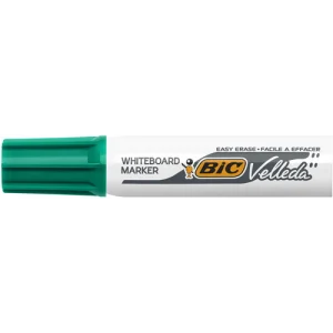 BIC Velleda 1781 Feutres pour Tableau Blanc Effaçables à Sec Pointe Biseautée Large - Vert