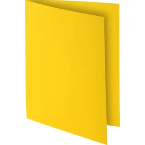 EXACOMPTA Paquet de 100 sous-chemises ROCK'S en carte 80 grammes coloris Jaune citron