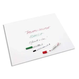 BIC Velleda Tableau Rouleau Adhésif Effaçable à Sec (100 x 200 cm) - Blanc, Lot de 1