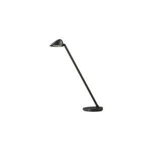 UNILUX Lampe led Jack avc variateur et port USB. Coloris Noir. Dim tête 10 cm, socle 15 cm, hauteur 54 cm
