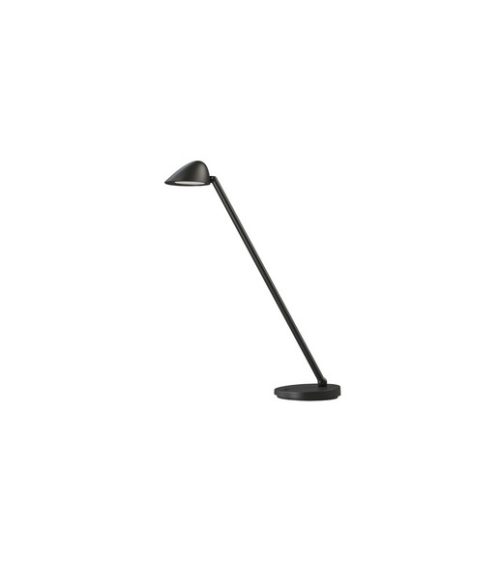 UNILUX Lampe led Jack avc variateur et port USB. Coloris Noir. Dim tête 10 cm, socle 15 cm, hauteur 54 cm