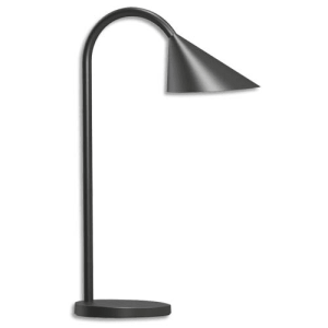 UNILUX Lampe led Sol, tête orientable. Coloris Noir. Dim. tête : 14 cm, socle : 14 cm, hauteur : 45 cm