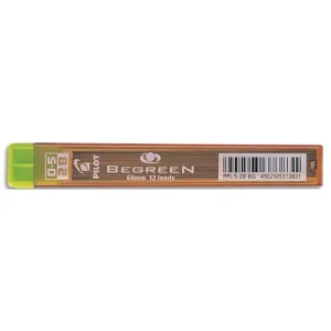 PILOT Etui de 12 mines qualité très résistante 0,5 mm Begreen PPL-5-2B-BG