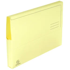 EXACOMPTA Paquet 50 chemises à poche SUPER en carte 210g. Coloris Jaune canari
