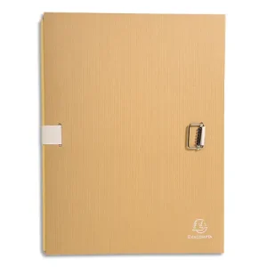 EXACOMPTA Chemise extensible, papier kraft brun, sangle Blanche 20225E