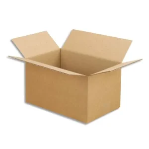 Colis de 25 caisses simple cannelure brun 30x20x17 cm