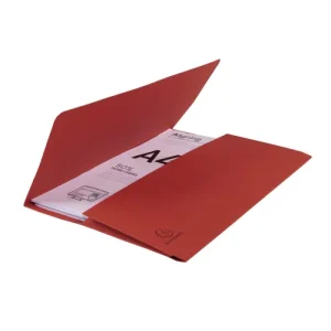 EXACOMPTA Paquet 50 chemises à poche FOREVER en carte recyclée 290g. Coloris Rouge vif