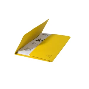 EXACOMPTA Paquet 50 chemises à poche FOREVER en carte recyclée 290g. Coloris Jaune vif