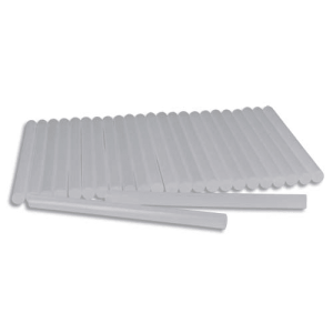 O COLOR Sachet de 25 bâtons de colle opaque classique pour pistolet, diamètre 7 mm, longueur 10 cm