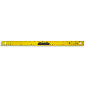 WONDAY Règle en plastique incassable Jaune graduée 1m avec poignée Noire amovible pour tableau