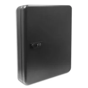 RESKAL Armoire à clés pour 80 clés, serrure à combinaison. Dimensions : L24 x H30 x P7 cm.