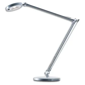 HANSA Lampe à led 4You - 3 coloris de disque pour la tête - Double articulation en aluminium - base métal