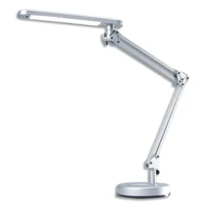 HANSA Lampe à led 4 Stars agenté ABS alu et métal - Bras 2 x 28 cm, Tête 28,4 x 4,5 cm Socle D15,3 cm