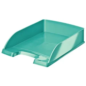LEITZ Corbeille à courrier WOW, 255 x 70 x 357 mm, menthe métallisé