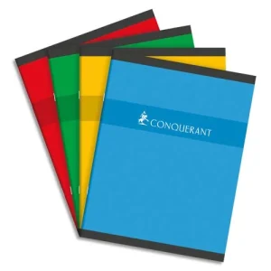 Cahiers CONQUERANT 7/Cahiers piqûre 17X22cm / 70g / 140 pages SEYES