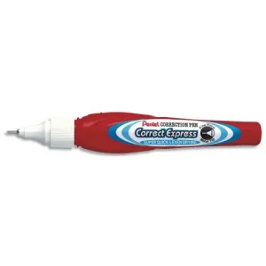 PENTEL Stylo de correction pointe métal tubulaire extra fine contenance 7ml - ZLE53-WF