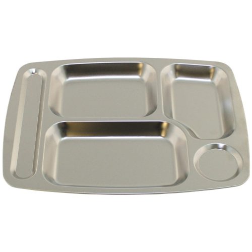 Plateau Repas Acier Inoxydable avec 5 Compartiments