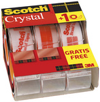 Scotch Ruban adhésif Crystal Clear 600, avec dévidoir