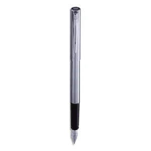 WATERMAN Stylo plume moyenne GRADUATE corps acier,attributs chromés (CT)