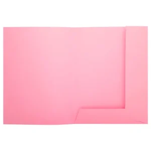 EXACOMPTA Paquet 50 chemises 2 rabats carte 210g SUPER 250. Coloris Rose
