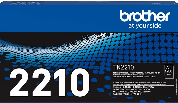 BROTHER Kit toner Noir TN2210