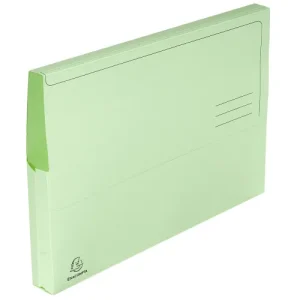 EXACOMPTA Paquet 50 chemises à poche SUPER en carte 210g. Coloris Vert clair