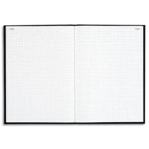 LE DAUPHIN Registre corrige couverture Noire 22,5x34 cm 200 pages quadrillé 5x5