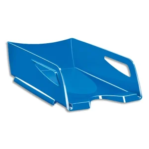 CEP Corbeille à courrier Maxi Gloss Bleu océan, format 24 x 32 cm - Dimensions : L38,6 x H11,5 x P27 cm