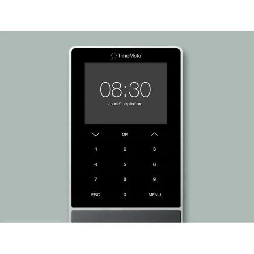 TIMEMOTO Pointeuse-Badgeuse TimeMoto TM-616, 200 utilisateurs, touches bouton, écran 2,8'' 125-0585