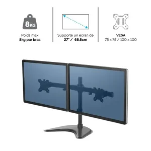 FELLOWES Bras porte écran double horizontal Professional Series 8043701