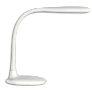UNILUX Lampes à Leds Lucy Blanche en métal gainé élastomère, hauteur 39 cm, longueur bras 37 cm