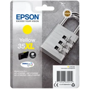 EPSON Cartouche Jet d'Encre DURABrite Ultra Yellow XL "Cadenas'' 35 - C13T35944010