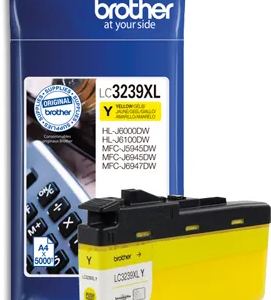 BROTHER Cartouche Jet d'encre Jaune haute capacité LC3239Y