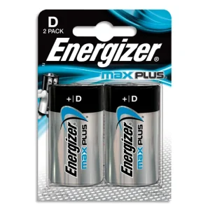 ENERGIZER Pile Max Plus D E95, pack de 2 piles
