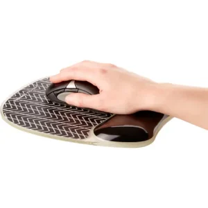FELLOWES Tapis de souris repose poignet Gel Chevrons 9653401